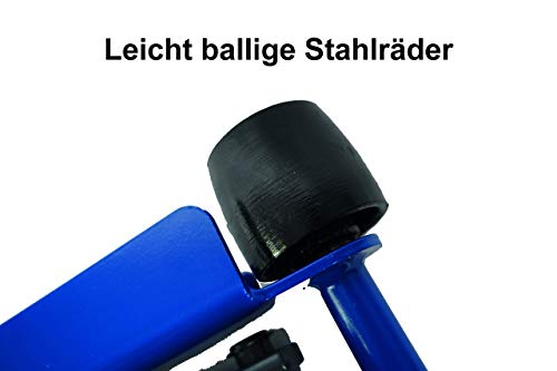 KUNZER WK 1075 FSH Hydraulischer Rangierwagenheber extra flach – 2000 kg Tragkraft Doppelpumpsystem mit Fußschnellhub