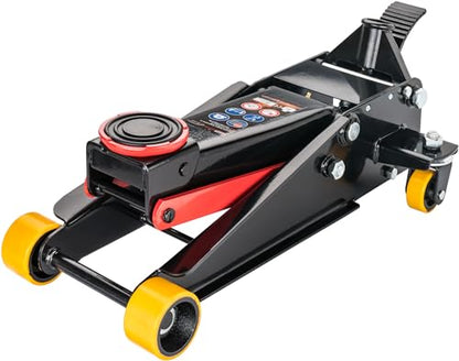 Vigor Hydraulik-Rangier-Wagenheber (Belastbarkeit: bis zu 3 t, Gewicht: 31 kg) V6029, Schwarz-Rot, bis 3 Tonnen