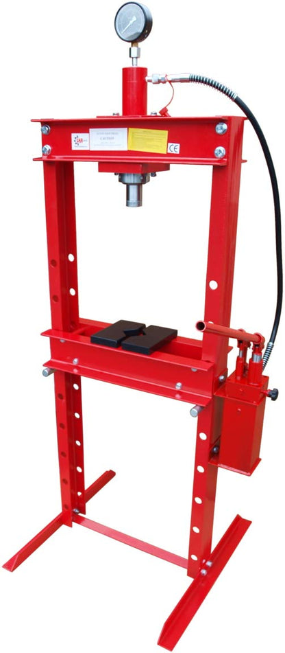 Carmax Werkstattpresse 20T Hydraulikpresse mit 2-Pumpen hydraulisch Rahmenpresse Presse, kompatible mit Auto, 20000 kg