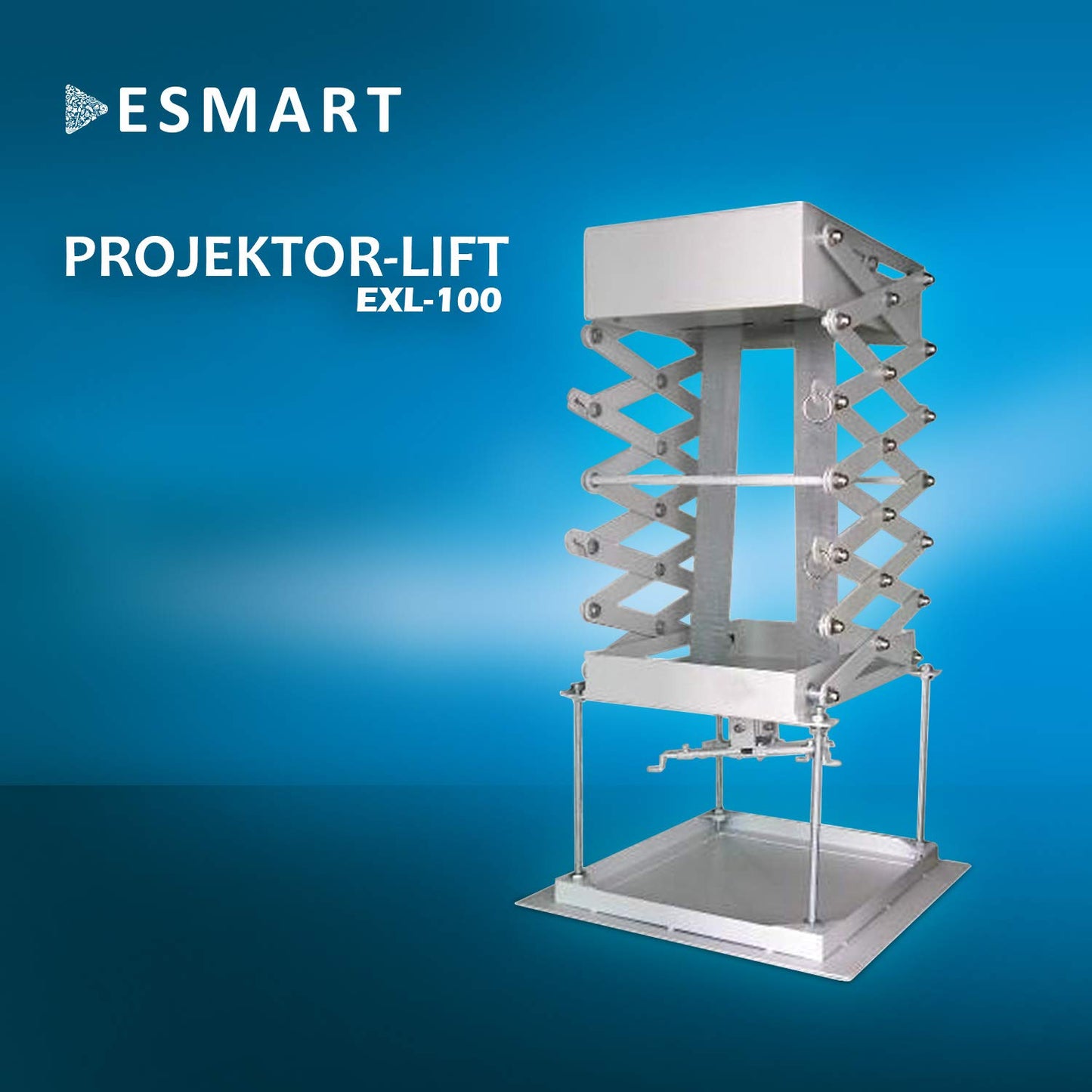 ESMART Germany Projektor-Lift EXL-100 – motorisierte Deckenhalterung für Beamer, max. 25 kg Traglast, elektrische Hebebühne