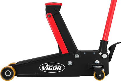 Vigor Hydraulik-Rangier-Wagenheber (Belastbarkeit: bis zu 3 t, Gewicht: 31 kg) V6029, Schwarz-Rot, bis 3 Tonnen